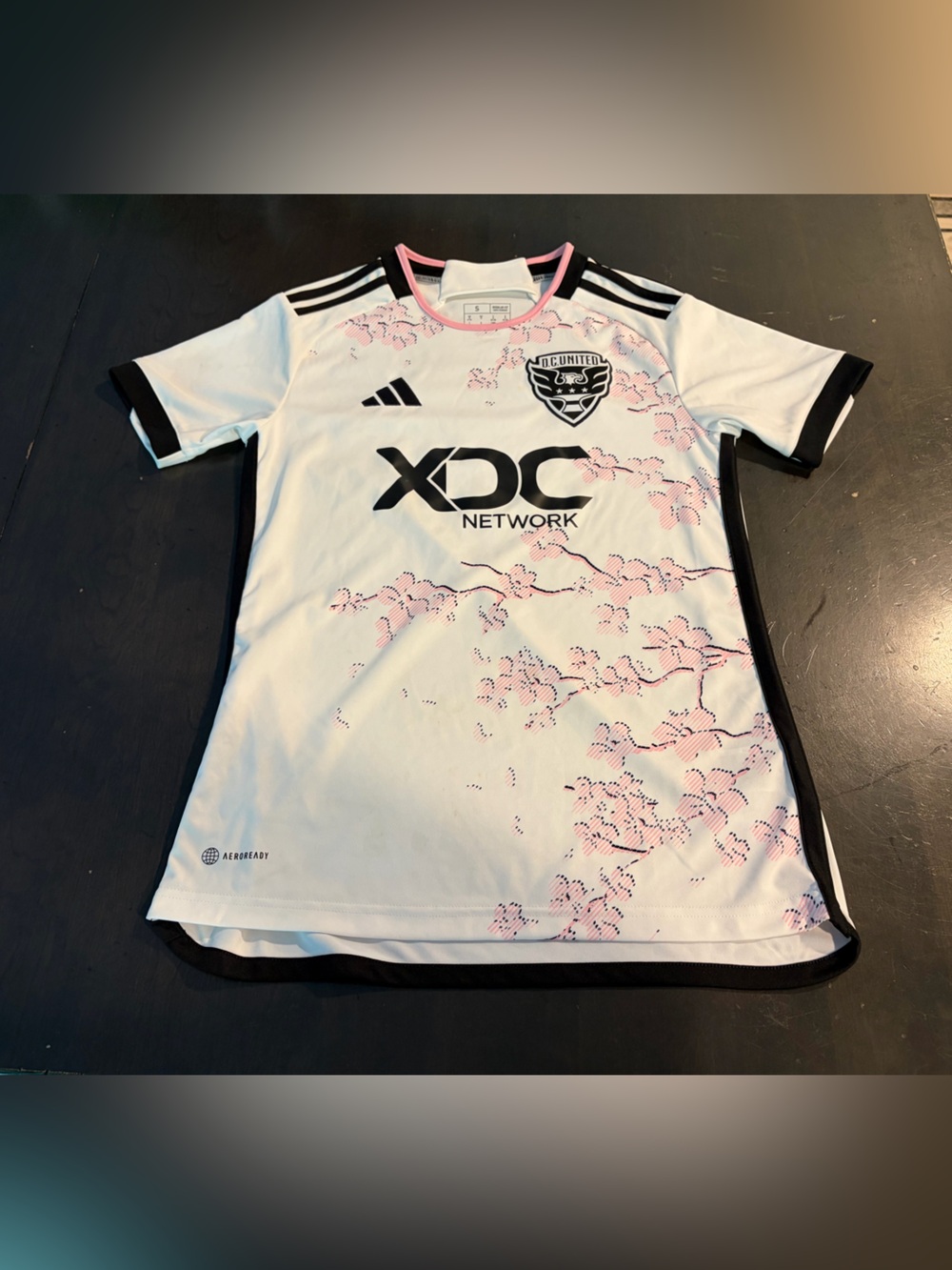 2023-24 Adidas DC United Cherry Blossom Kit MLS Soccer Jersey Women Small